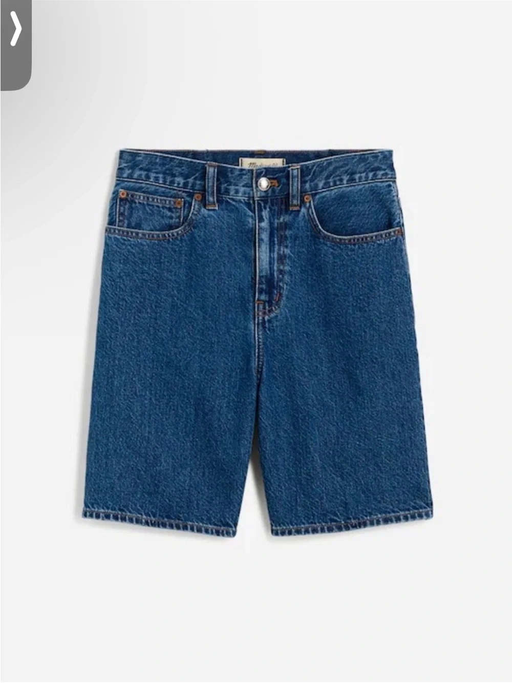 Madewell The 1997 Denim Shorts 23 Medium Wash High Rise Relaxed 39246